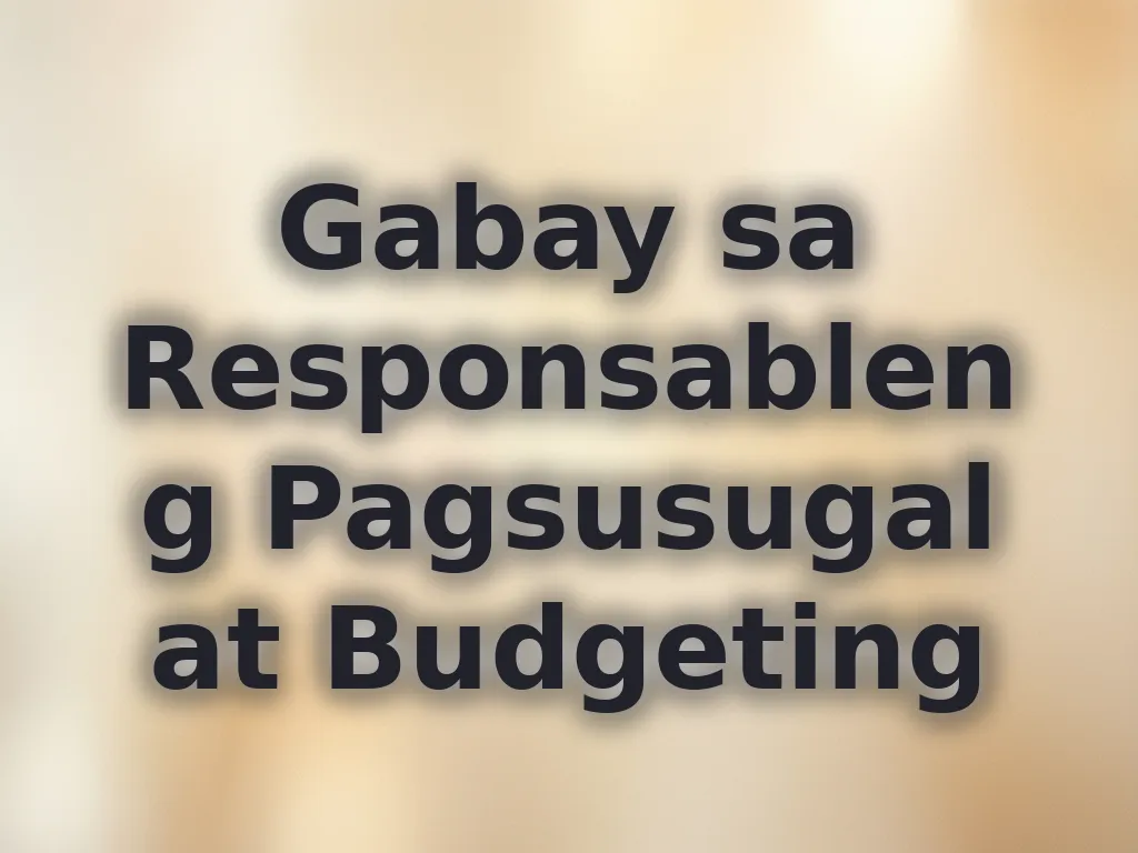Budgeting tips